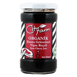 City Farm Organik Vişne Reçeli 360gr