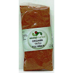 Ekoloji Market Organik Kırmızı Toz Biber (Tatlı) 100gr 