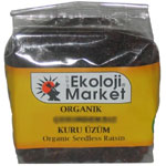 Ekoloji Market Organik Çekirdekli Siyah Üzüm 250gr