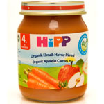 HiPP Organik Elmalı Havuç Püresi Kavanoz Maması 125gr
