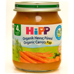 HiPP Organik Havuç Püresi Kavanoz Maması 125gr