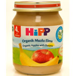 HiPP Organik Muzlu Elma Püresi Kavanoz Maması 125gr