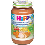 HiPP Organik Sebzeli Tavuklu Erişte Kavanoz Maması 220gr