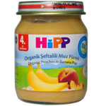 HiPP Organik Şeftalili Muz Püresi Kavanoz Maması 125gr