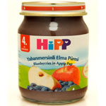 HiPP Yabanmersinli Elma Püresi Kavanoz Maması 125gr
