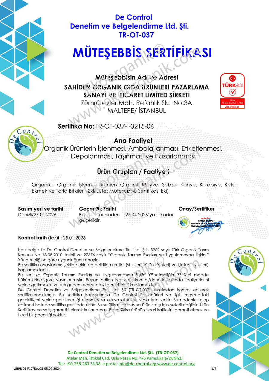  De Control Sertifika