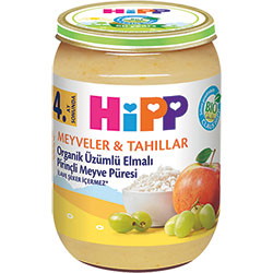 HiPP Organic Fruit Puree With Grape & Apple & Rice 190g