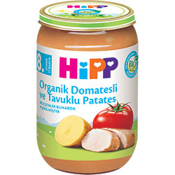 HiPP Organik Domatesli ve Tavuklu Patates Kavanoz Maması 220gr