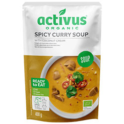 Activus Organik Hindistancevizi Kremalı Acılı Köri Çorbası 400ml