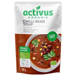 Activus Organik Kinoalı Acılı Fasulye Çorbası 400ml
