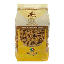 Alce Nero Organic Pasta  Whole Wheat Fusilli  500g