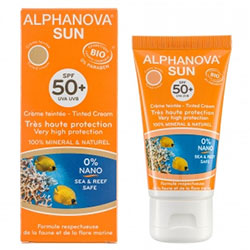 Alphanova Organic Sun Tinted Cream SPF 50 50g