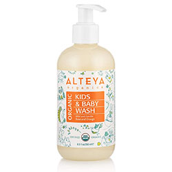 Alteya Organic Kids & Baby Wash  for Skin and Hair with Rose & Orange  250ml