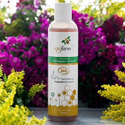 Apifarm Organic Shampoo With Propolis and Garlic 250ml