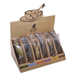 ARAZİ Organic Tea Box 6x10  Sage  Matricaria Recutita  Wiyd Thyme  Linden  Blue Tea  Mountain Sage Tea 