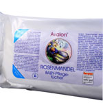 Avalon Organic Baby Wet Wipes  Rose  Almond  80 pcs