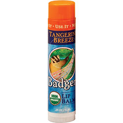 Badger Organic Lip Balm Stick  Tangerine Breeze  4 2g