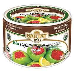BAKTAT Organic Stuffed Paprika With Rice 350g