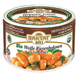 BAKTAT Organic White Giant Beans With Tomato Sauce 400g