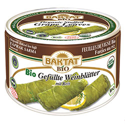 BAKTAT Organic Stuffed Grape Leaves With Rice 400g