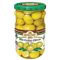 BAKTAT Organic Green Olives 630g
