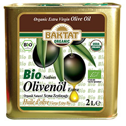 Baktat Organic Extra Virgin Olive Oil 2L (Tin Can)