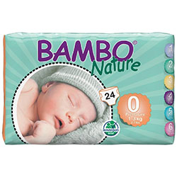 Bambo Nature Baby Diapers Premature 0 (1-3 kg) 24 Pcs