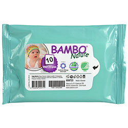 Bambo Nature Organic Baby Wipes 10Pcs