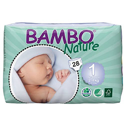 Bambo Nature Ekolojik Bebek Bezi Yenidoğan 1  2-4 kg  28 Adet