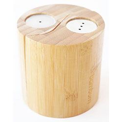 Bambum Natural Bamboo Salt & Pepper Shaker  Ginger 