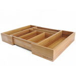 Bambum Natural Bamboo Drawer Organizer  Casadias 