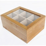 Bambum Natural Bamboo 6 Section Tea Box (Misto)