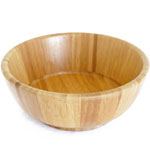 Bambum Natural Bamboo Bowl  Okra  Small 