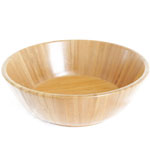 Bambum Natural Bamboo Salad Bowl (Okra, Large)