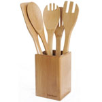 Bambum Natural Bamboo Serving Tool Set (Ravioli, 6 Pieces)