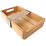 Bambum Natural Bamboo Tray  Lumpia  Large 