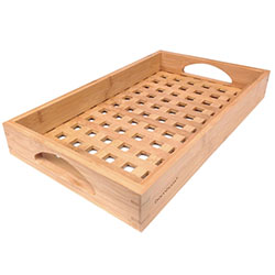 Bambum Natural Bamboo Serving Tray  Valensia  Small 