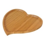 Bambum Natural Bamboo Heart Tray  Amor Large 