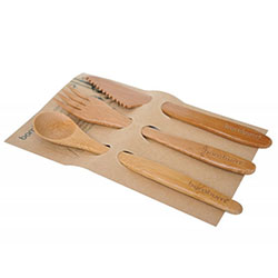 Bambum Natural Bamboo Cutlery Set (Panada, Small)