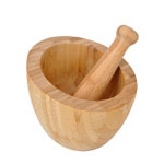 Bambum Natural Bamboo Mortar and Pestle (Tapas)