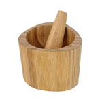 Bambum Natural Bamboo Mortar and Pestle (Toma)