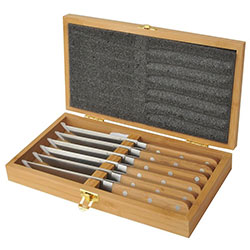 Bambum Natural Bamboo Hesso Steak Knife Set (7 Pieces)