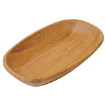 Bambum Natural Bamboo Oval Platter (Caliente, 15cm)