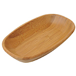 Bambum Natural Bamboo Oval Platter  Caliente  15cm 