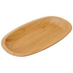 Bambum Natural Bamboo Oval Platter (Caliente, 24cm)