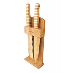 Bambum Natural Bamboo Standing Knife Set  Chapati 