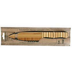 Bambum Natural Bamboo Knife (Chef Knife, Serrated Medium)