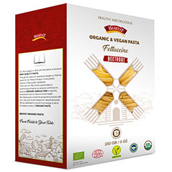 Bemtat Organic Pasta with Beetroot (Fettuccini) 250g