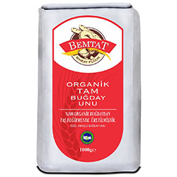 Bemtat Organik Tam Buğday Unu 1 Kg