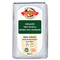 Bemtat Organik Tam Tahıllı Ekmek Unu Karışımı 1 Kg